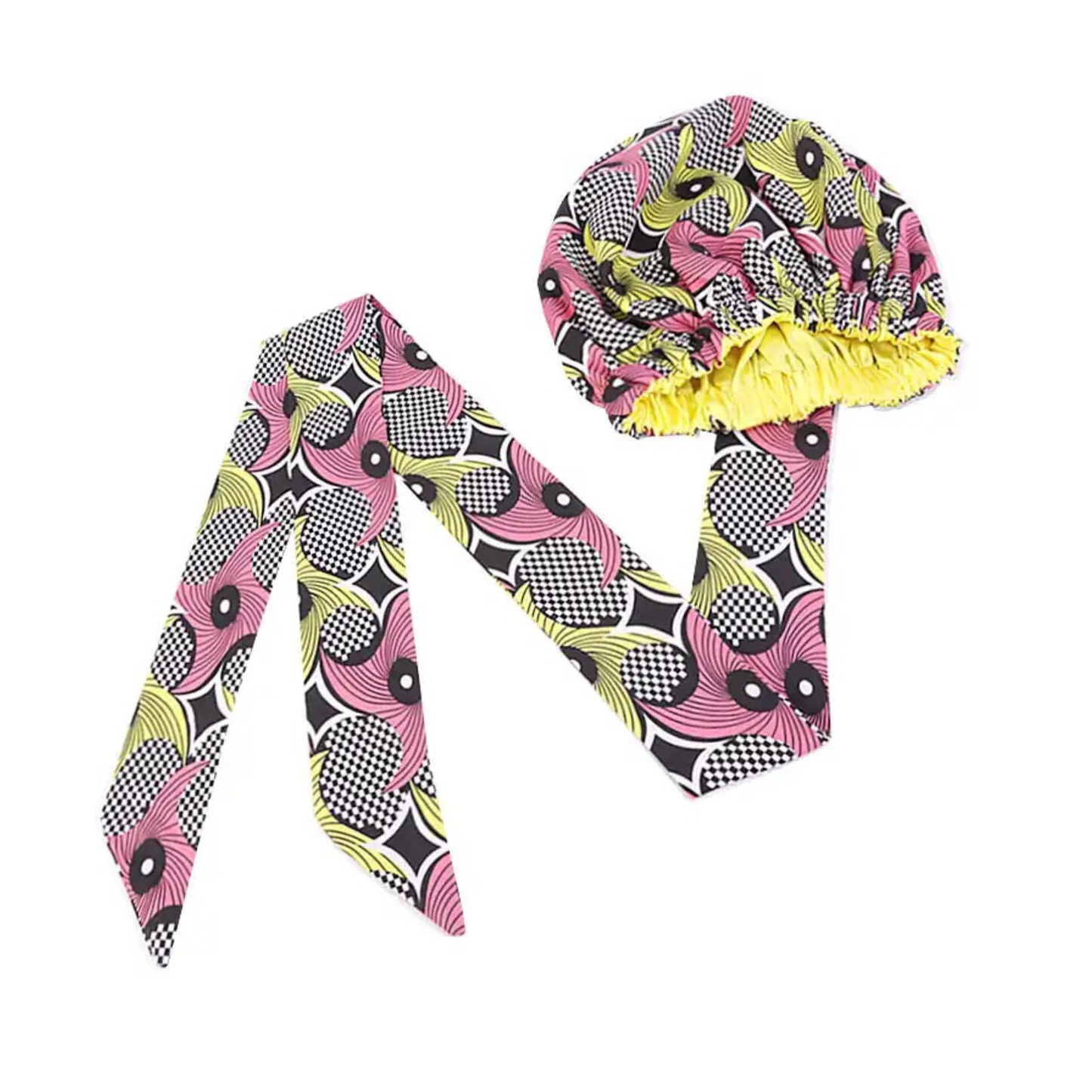 2 In 1 Satin Bonnet Head Wrap