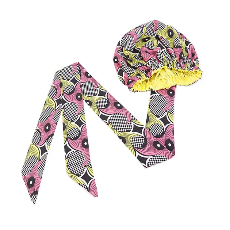 2 In 1 Satin Bonnet Head Wrap