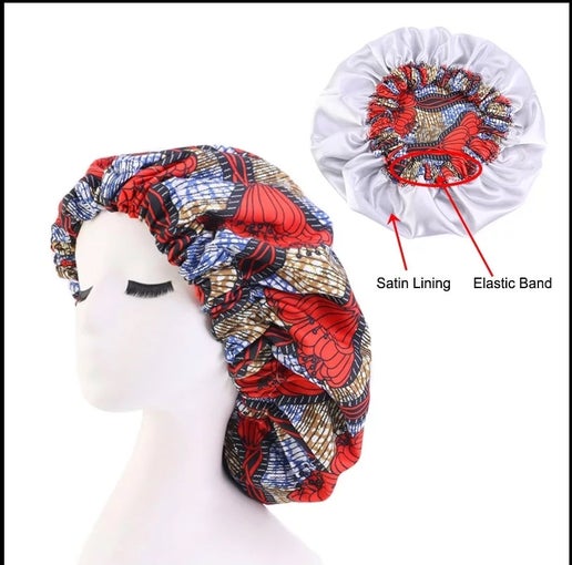 Ankara Print Bonnets