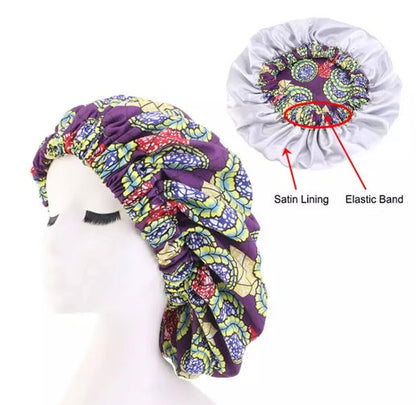 Ankara Print Bonnets