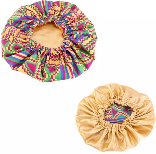 Ankara Print Bonnets